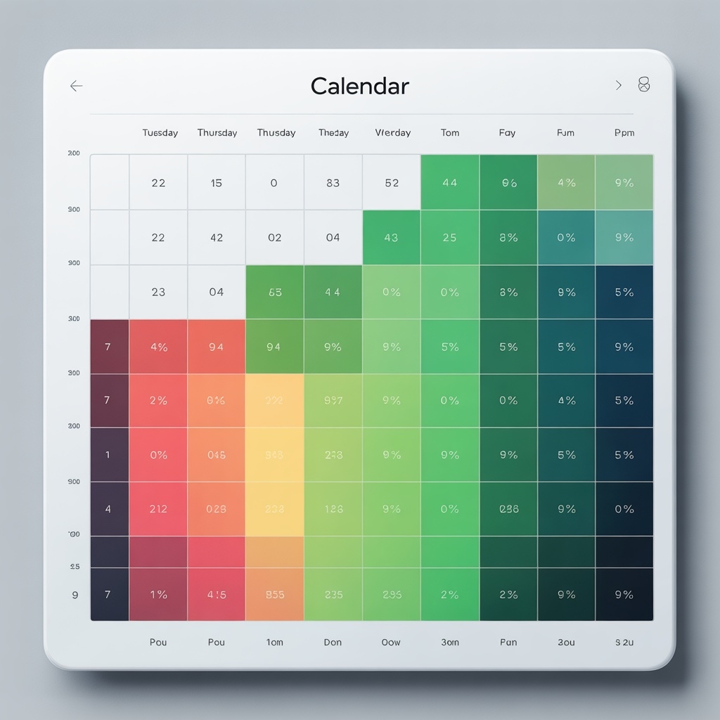 Dayparting Heatmap - Calendar showing conversion rates by hour and day of week