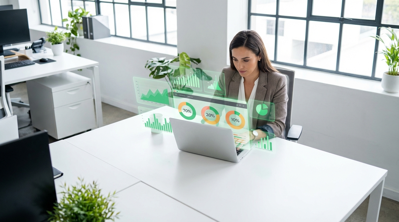 Budget Optimization Framework - Marketing analyst reviewing budget allocation data