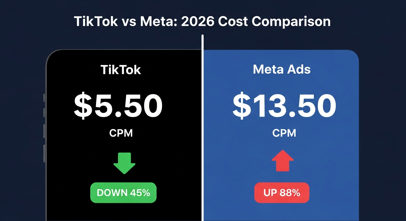 TikTok vs Meta Ads: The Cost Comparison Has Flipped in 2026