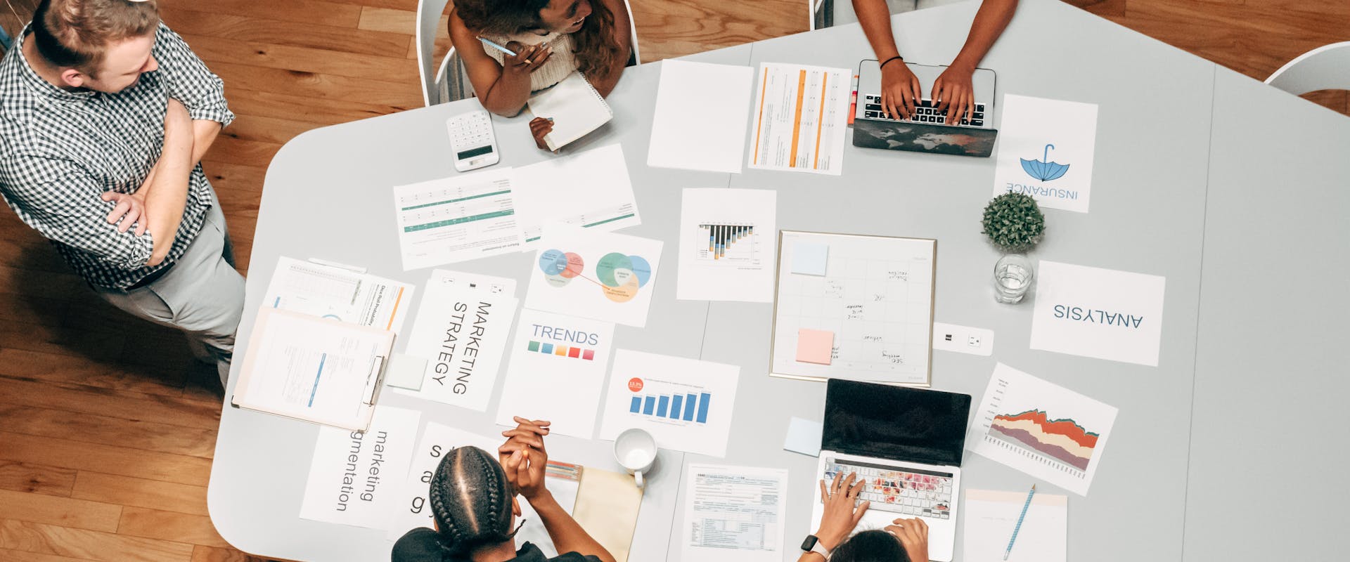 Marketing analytics dashboard showing advertising performance metrics